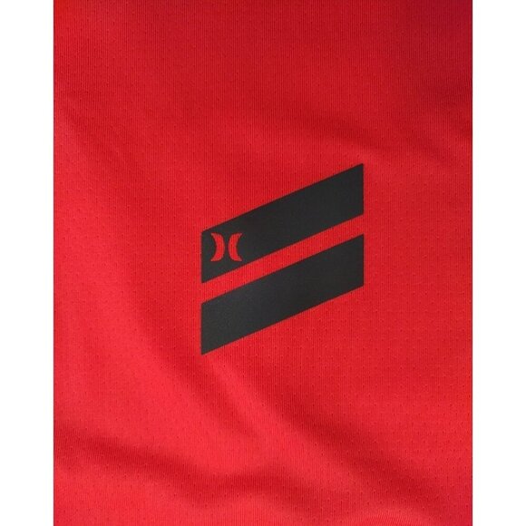 Hurley Mens Red Sleeveless Tank Top S Polyester Athletic Shirt With Logo, NWT - Picture 6 of 10